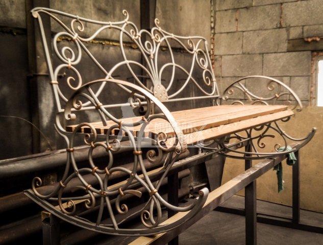 Кованая скамейка-качалка (детали)