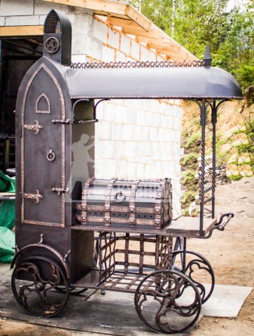 Эксклюзивный кованый мангал (детали)